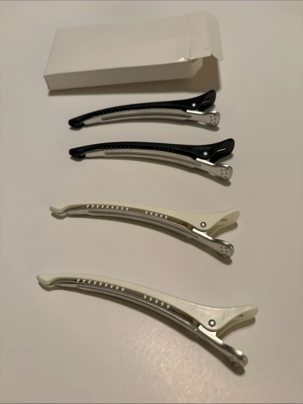 Hair Sectioning Clips - Black & White Set